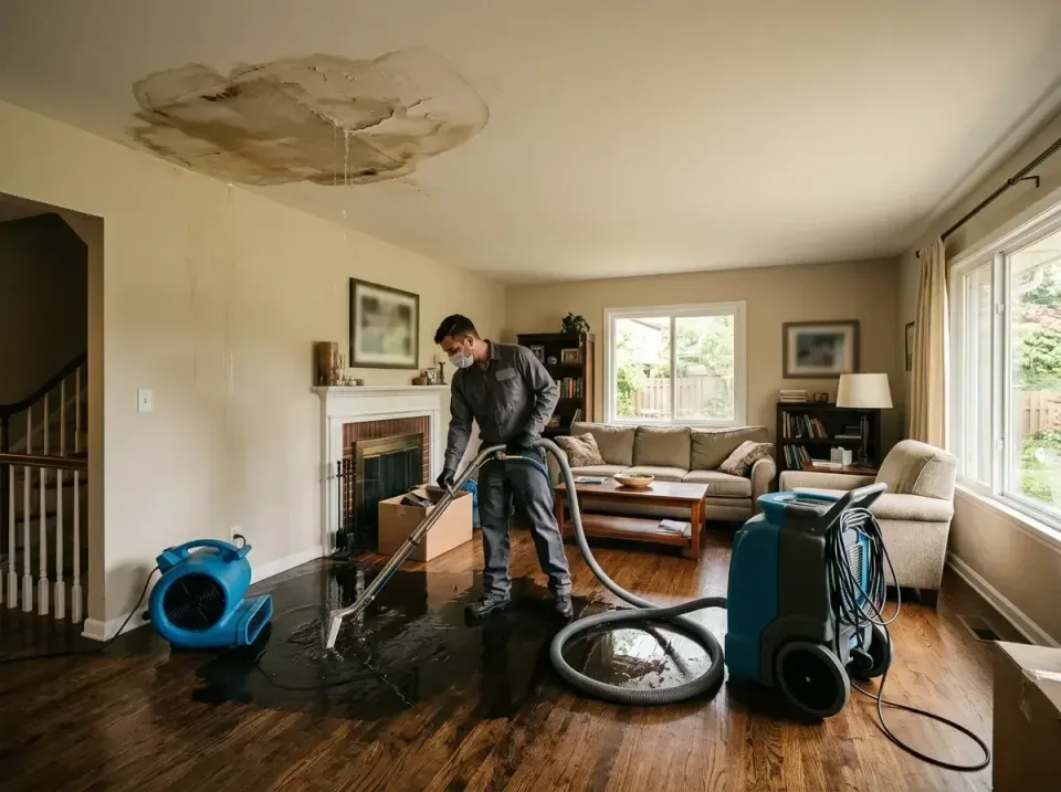 attic-pipe-burst-ceiling-drip-008 — frequently asked questions, Water Damage Restoration & Carpet Care in Hybla Valley, VA